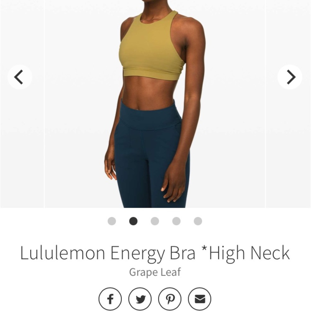 Lululemon Set | Aligns and High-Neck Energy Bra, Size 4 - Picture 8 of 8
